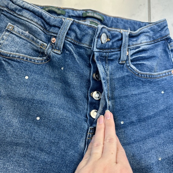 Rhinestone jeans size 4 - Picture 2 of 6